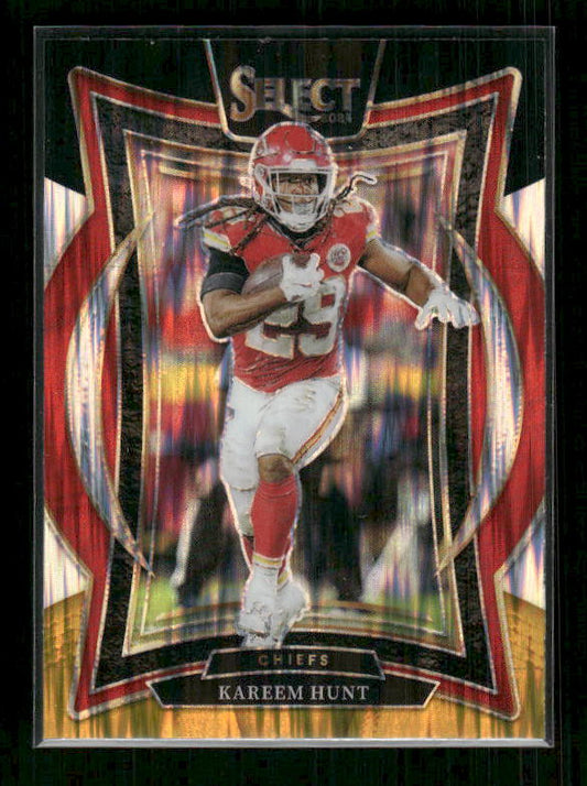 Kareem Hunt - 2024 Select Football - Black & Gold Shock