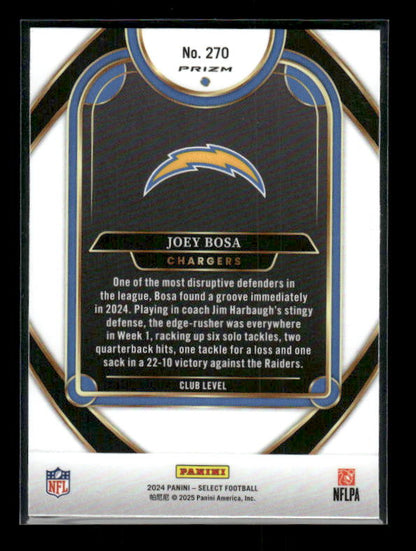 Joey Bosa - 2024 Select Football - Red / Blue Shock - Club Level