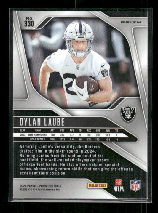 Dylan Laube - 2024 Panini Prizm - No Huddle - Rookie