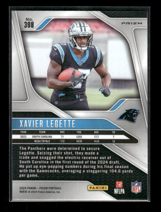 Xavier Legette - 2024 Panini Prizm - Red White & Blue - Rookie