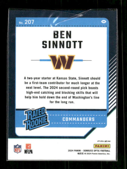 Ben Sinnott - 2024 Donruss Optic - Holo - Rated Rookie