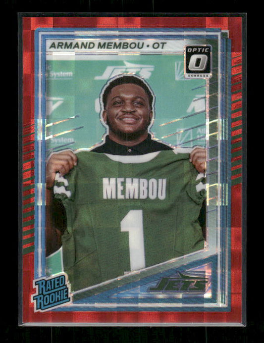 Armand Membou - 2025 Donruss Football - Optic Preview Red Pandora - Rated Rookie