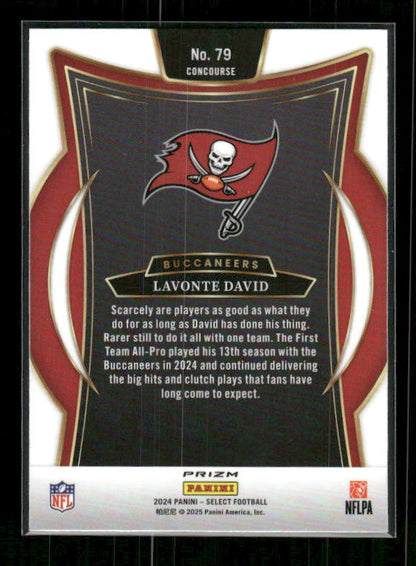 Lavonte David - 2024 Select Football - Black & Gold Shock