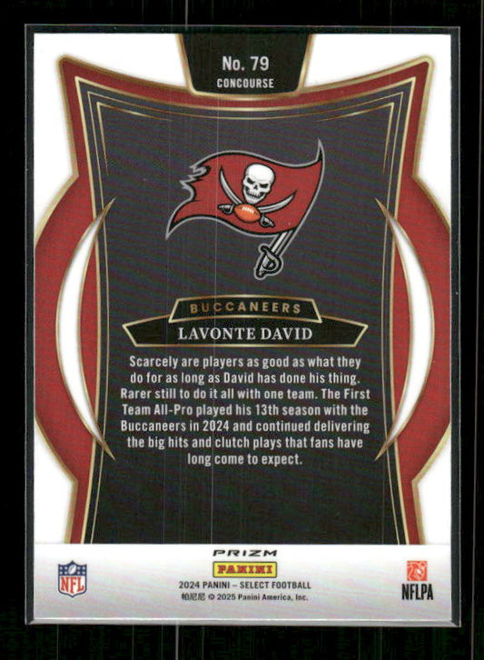 Lavonte David - 2024 Select Football - Black & Gold Shock