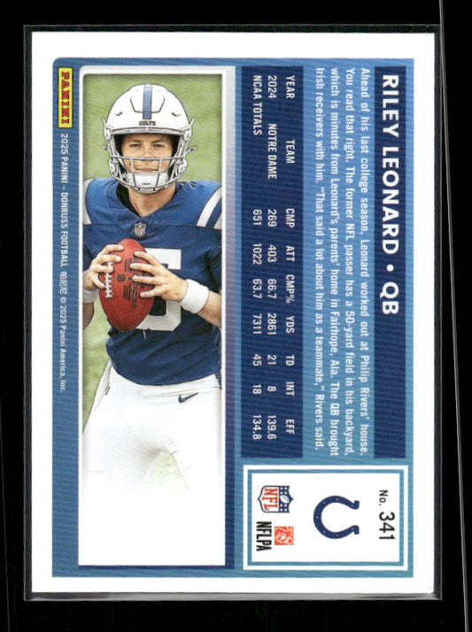 Riley Leonard - 2025 Donruss Football - Rated Rookie
