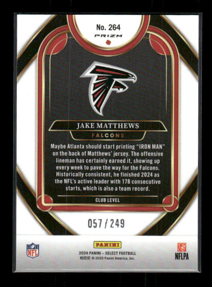 Jake Matthews - 2024 Select Football - Red Shock /249 - Club Level