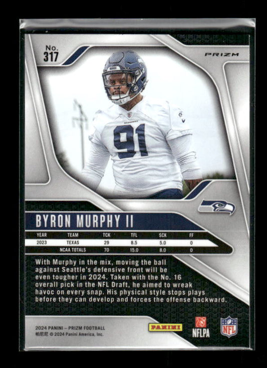 Byron Murphy II - 2024 Panini Prizm - Neon Green Pulsar - Rookie