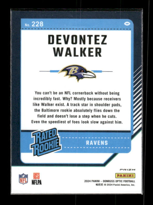 Devontez Walker - 2024 Donruss Optic - Holo - Rated Rookie