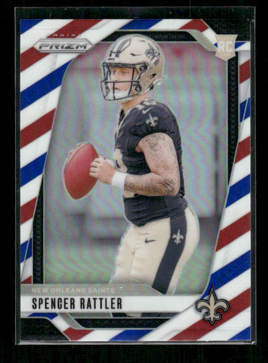 Spencer Rattler - 2024 Panini Prizm - Red White & Blue - Rookie