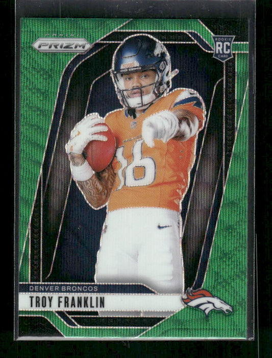 Troy Franklin - 2024 Panini Prizm - Green Wave - Rookie Variation
