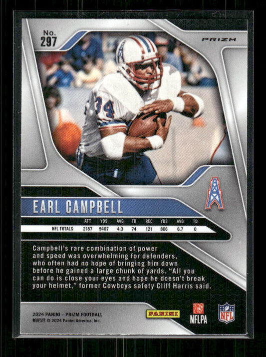 Earl Campbell - 2024 Panini Prizm - No Huddle