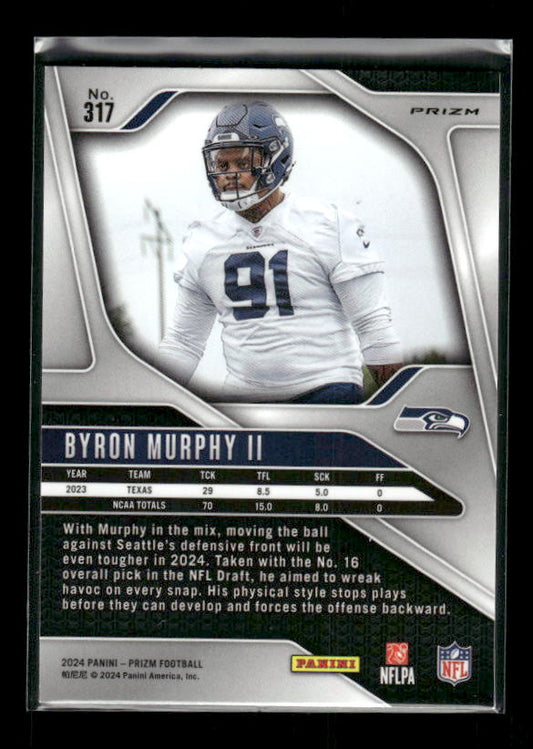 Byron Murphy II - 2024 Panini Prizm - Neon Green Pulsar - Rookie