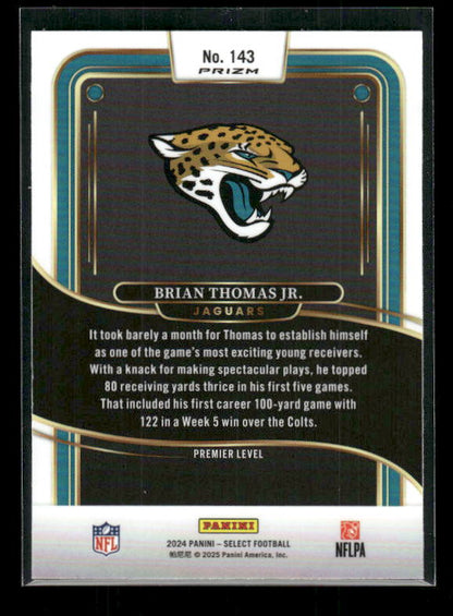 Brian Thomas Jr. - 2024 Select Football - Silver - Premier Level - Rookie