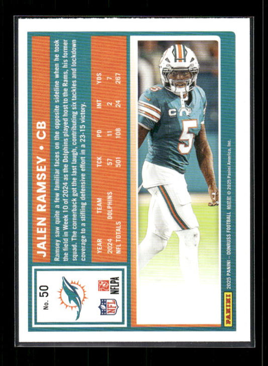 Jalen Ramsey - 2025 Donruss Football - Purple Press Proof