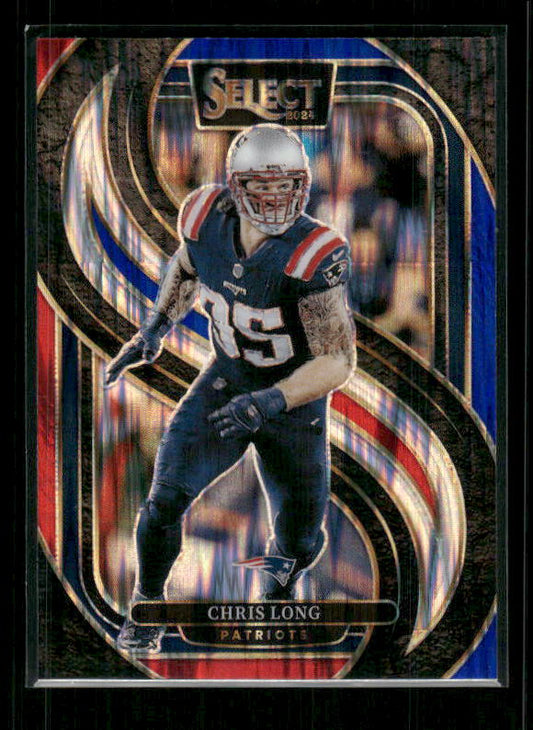 Chris Long - 2024 Select Football - Red / Blue Shock - Premier Level