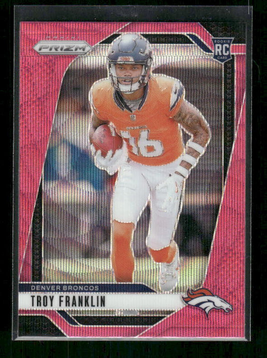 Troy Franklin - 2024 Panini Prizm - Pink Wave - Rookie