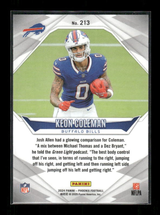 Keon Coleman - 2024 Phoenix Football - Ice - Rookie