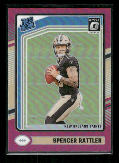 Spencer Rattler - 2024 Donruss Optic - Pink - Rated Rookie