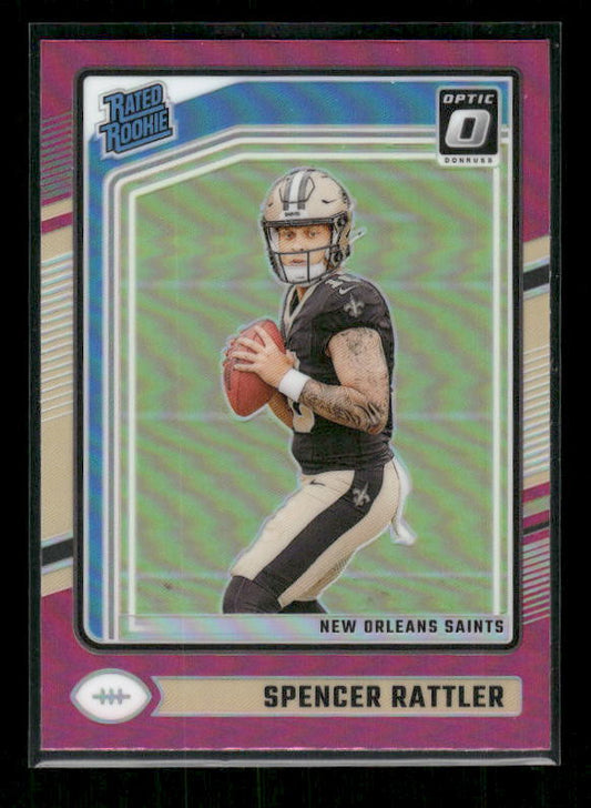 Spencer Rattler - 2024 Donruss Optic - Pink - Rated Rookie