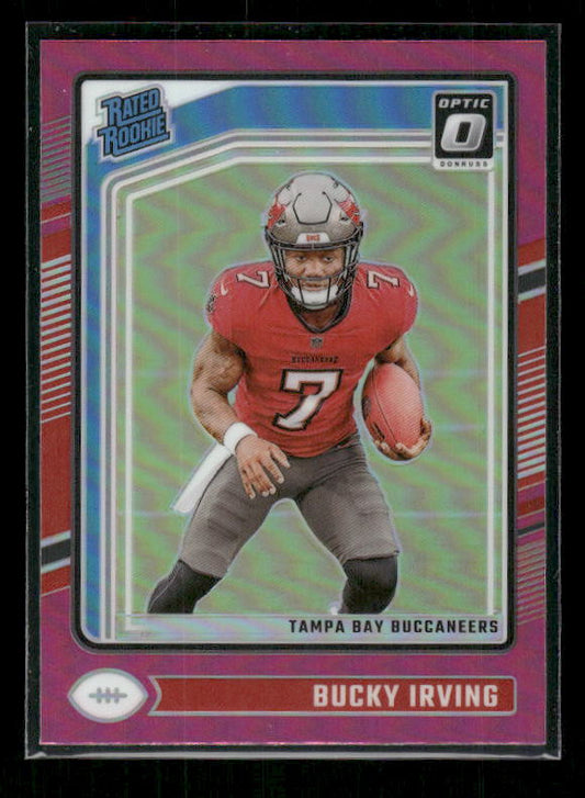 Bucky Irving - 2024 Donruss Optic - Pink - Rated Rookie