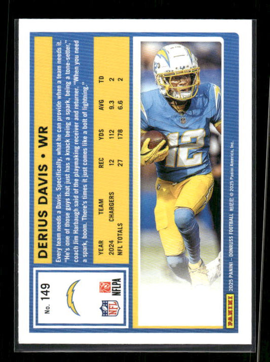 Derius Davis - 2025 Donruss Football - Purple Press Proof