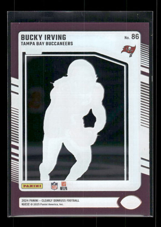 Bucky Irving - 2024 Donruss Clearly - Pink - Rated Rookie