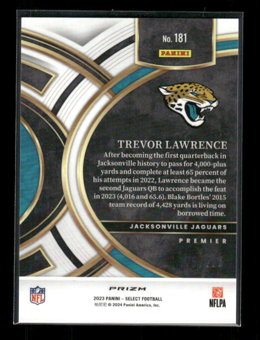 Trevor Lawrence - 2023 Select Football - Tri Color /225