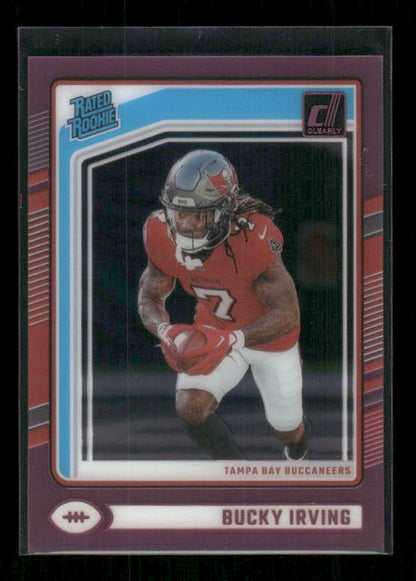Bucky Irving - 2024 Donruss Clearly - Pink - Rated Rookie