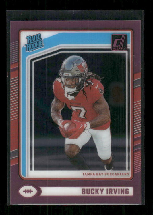 Bucky Irving - 2024 Donruss Clearly - Pink - Rated Rookie