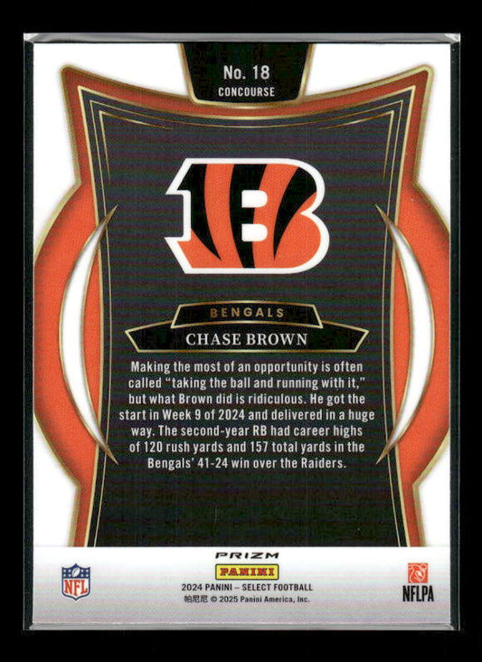 Chase Brown - 2024 Select Football - Red / Blue Shock - Concourse