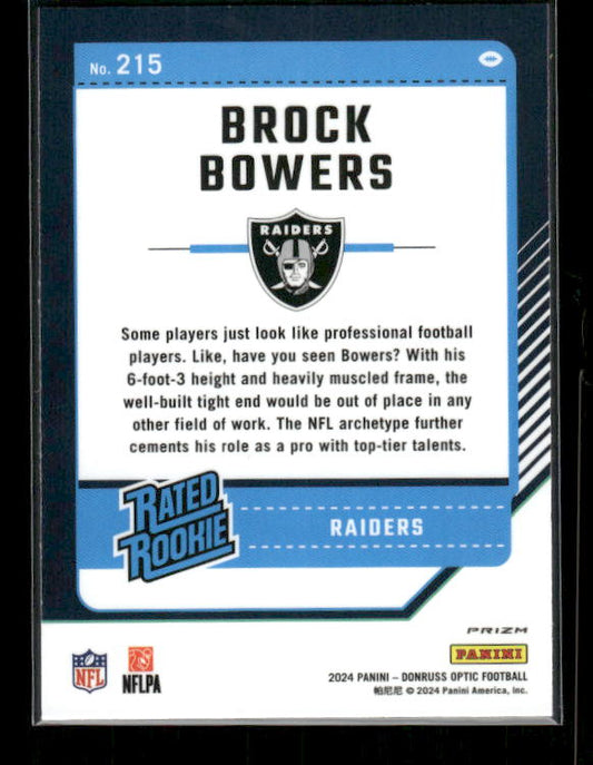 Brock Bowers - 2024 Donruss Optic - Stars SSP - Rookie