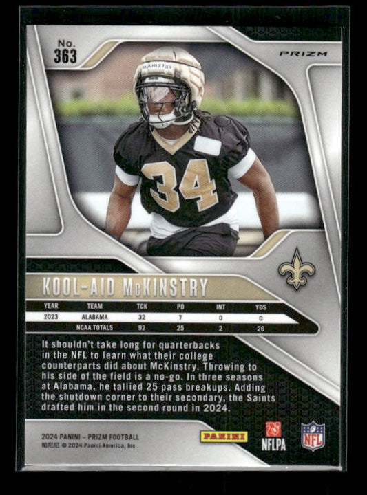 Kool-Aid McKinstry - 2024 Panini Prizm - Neon Green Pulsar - Rookie