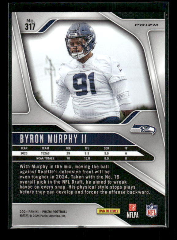 Byron Murphy II - 2024 Panini Prizm - Neon Green Pulsar - Rookie