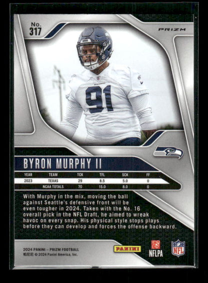 Byron Murphy II - 2024 Panini Prizm - Neon Green Pulsar - Rookie
