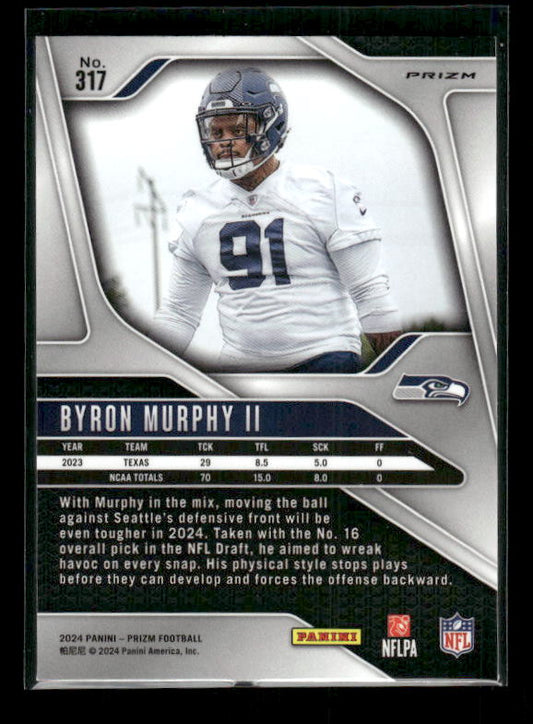 Byron Murphy II - 2024 Panini Prizm - Neon Green Pulsar - Rookie