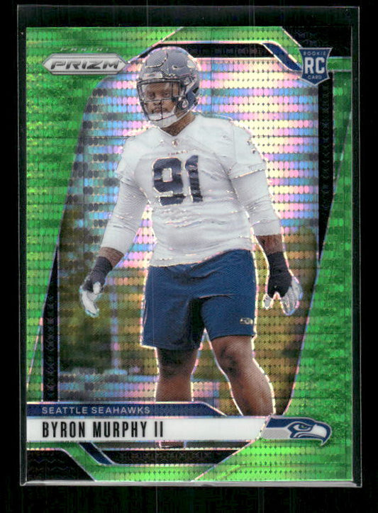 Byron Murphy II - 2024 Panini Prizm - Neon Green Pulsar - Rookie