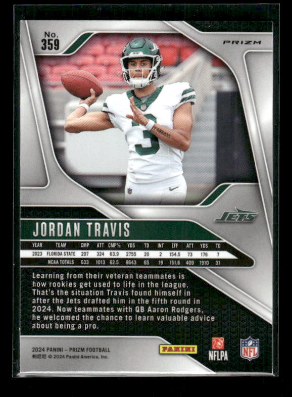 Jordan Travis - 2024 Panini Prizm - Neon Green Pulsar - Rookie