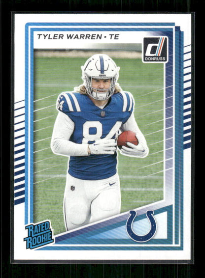 Tyler Warren - 2025 Donruss Football - Rated Rookie