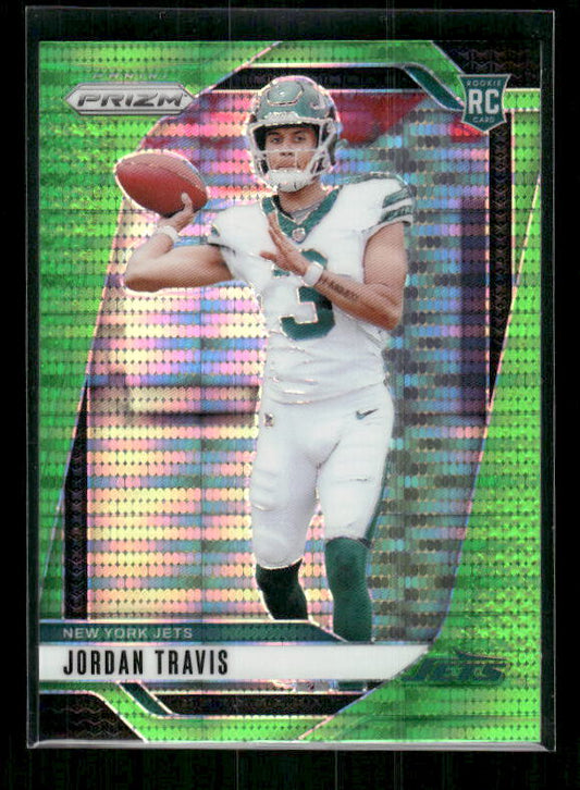 Jordan Travis - 2024 Panini Prizm - Neon Green Pulsar - Rookie