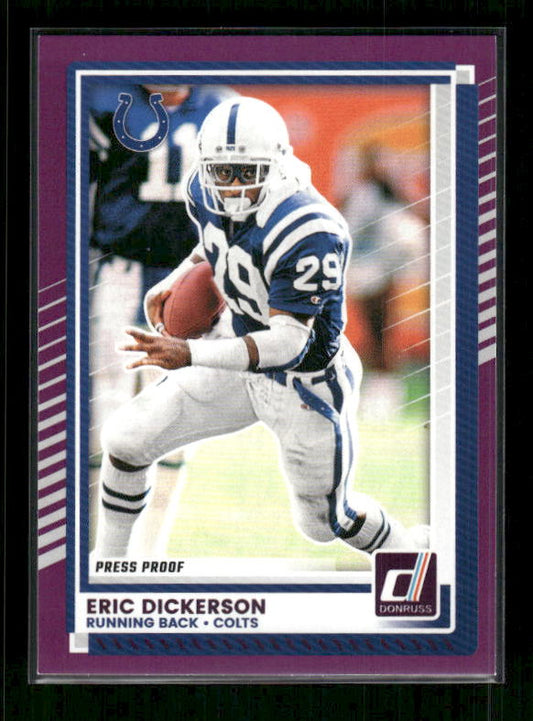 Eric Dickerson - 2025 Donruss Football - Purple Press Proof