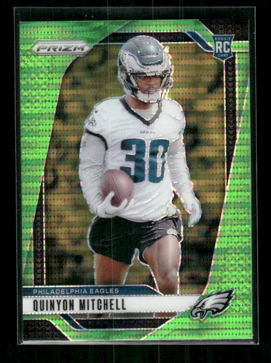Quinyon Mitchell - 2024 Panini Prizm - Neon Green Pulsar - Rookie