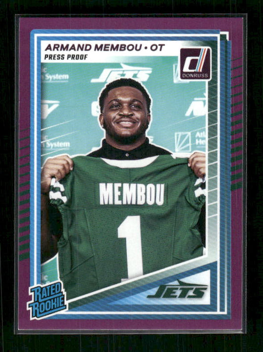 Armand Membou - 2025 Donruss Football - Purple Press Proof - Rated Rookie