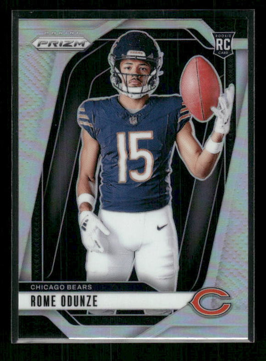Rome Odunze - 2024 Panini Prizm - Silver Prizm - Rookie Variation