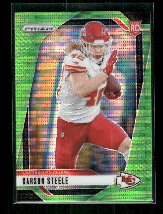 Carson Steele - 2024 Panini Prizm - Neon Green Pulsar - Rookie