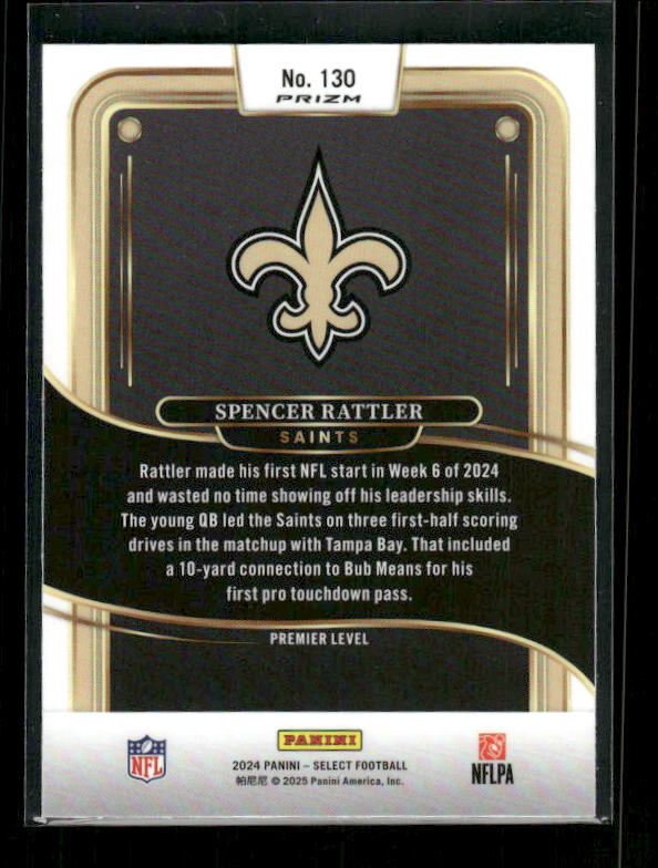 Spencer Rattler - 2024 Select Football - Red / Blue Shock - Premier Level - Rookie