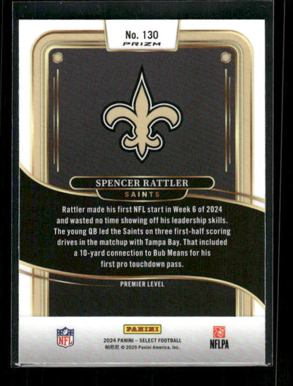 Spencer Rattler - 2024 Select Football - Red / Blue Shock - Premier Level - Rookie