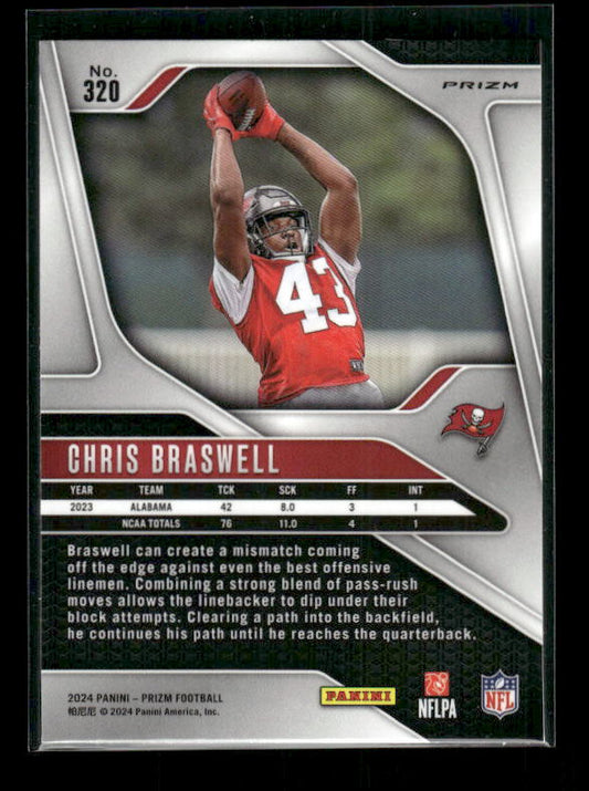 Chris Braswell - 2024 Panini Prizm - Neon Green Pulsar - Rookie