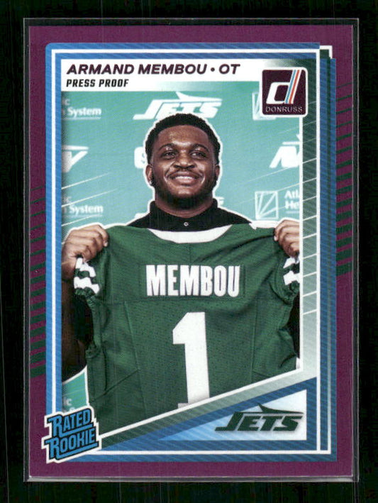 Armand Membou - 2025 Donruss Football - Purple Press Proof - Rated Rookie