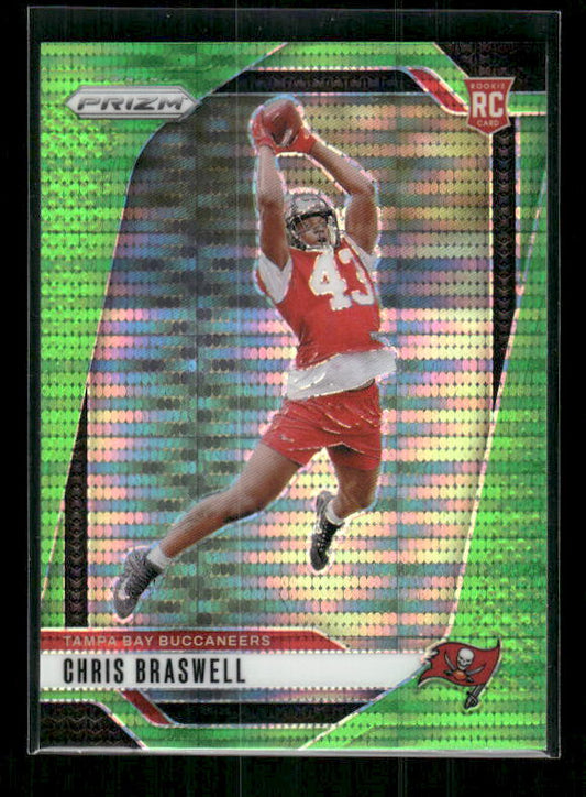 Chris Braswell - 2024 Panini Prizm - Neon Green Pulsar - Rookie