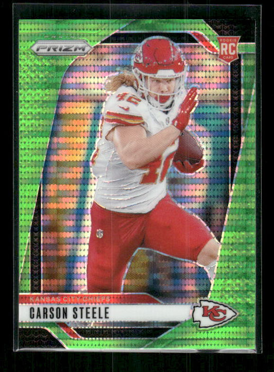 Carson Steele - 2024 Panini Prizm - Neon Green Pulsar - Rookie